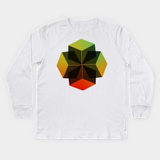 Colorful cubes Kids Long Sleeve T-Shirt